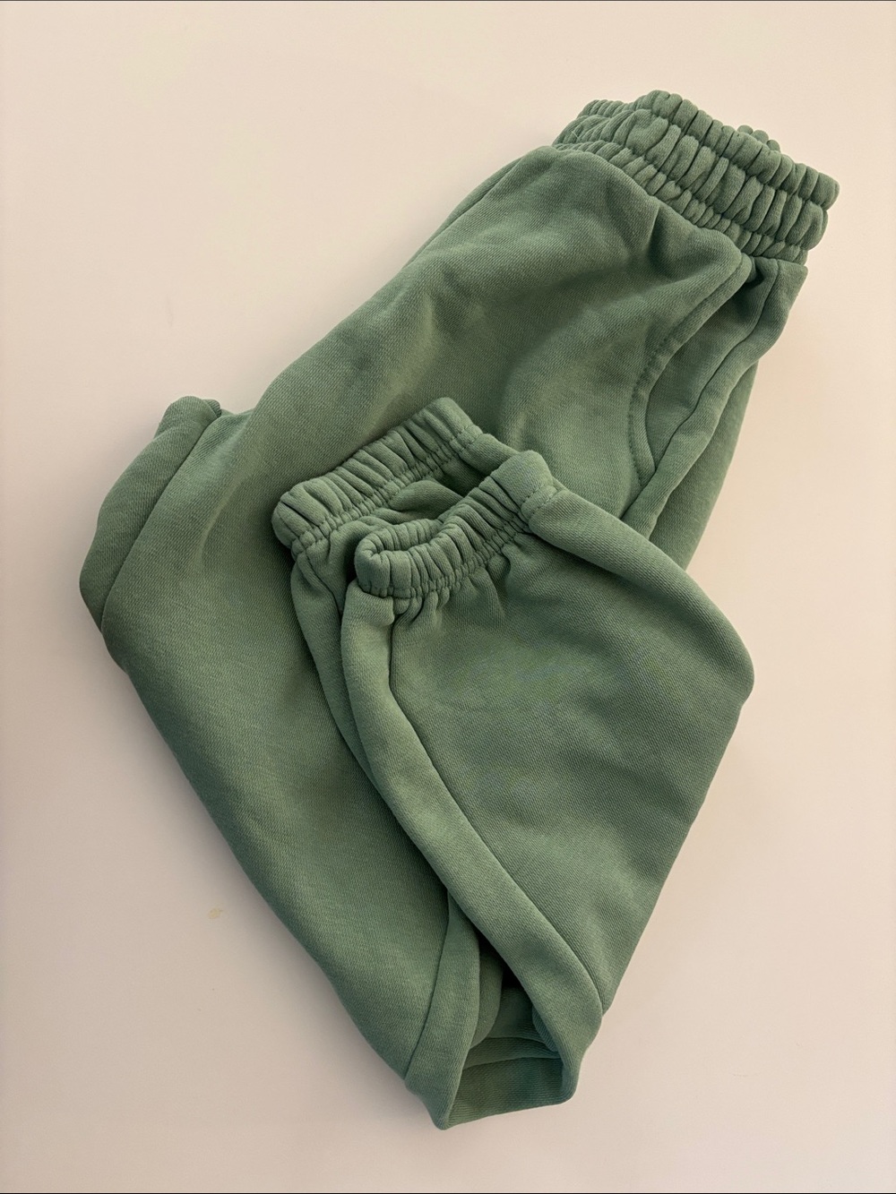Zara Kids Sage Green Elastic Waist Jogger Sweatpants